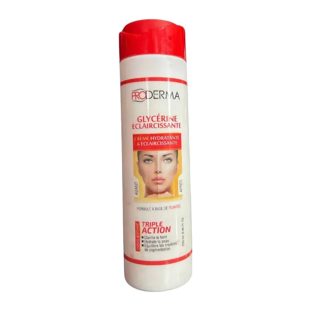 Proderma Creme Eclaircissante Triple Action Bouteille
