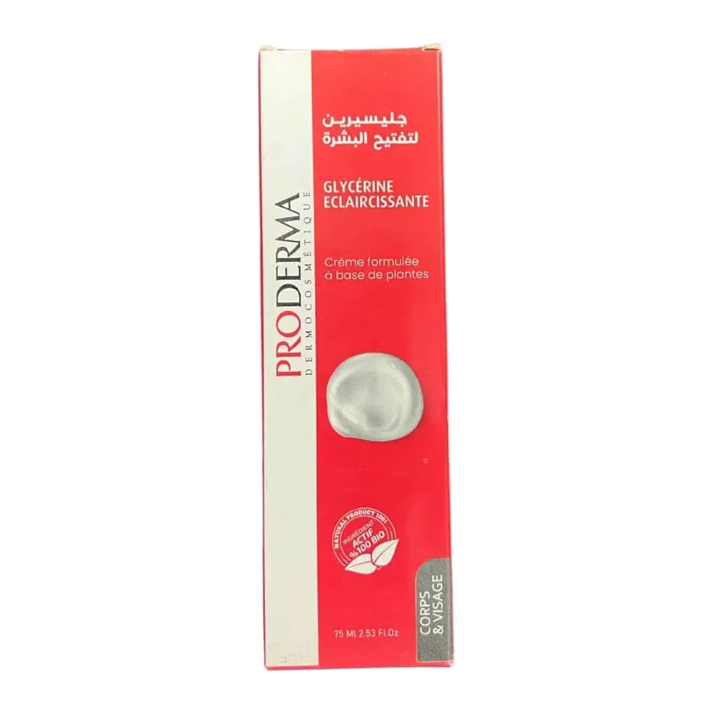 Proderma Glycerine Eclaircissante Creme Formulee