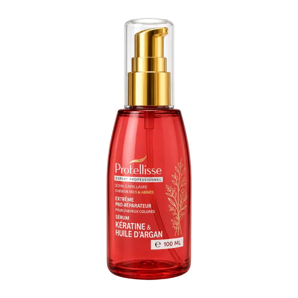 Protellisse Serum Keratine Et L’Huile D’Argan 100Ml Pour Cheveux Colores