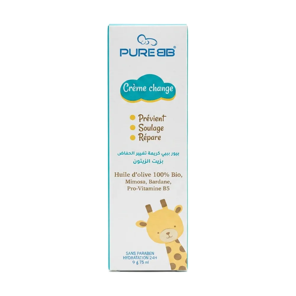 PURE EB – Crème change – Prévient, Soulage et Répare – 75g
