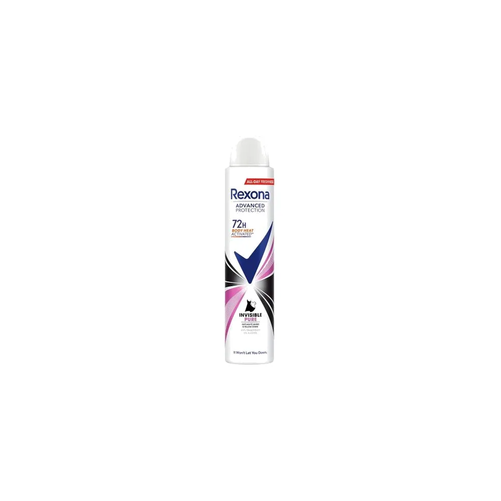 Rexona Déodorant Spray Invisible Pure 200ml