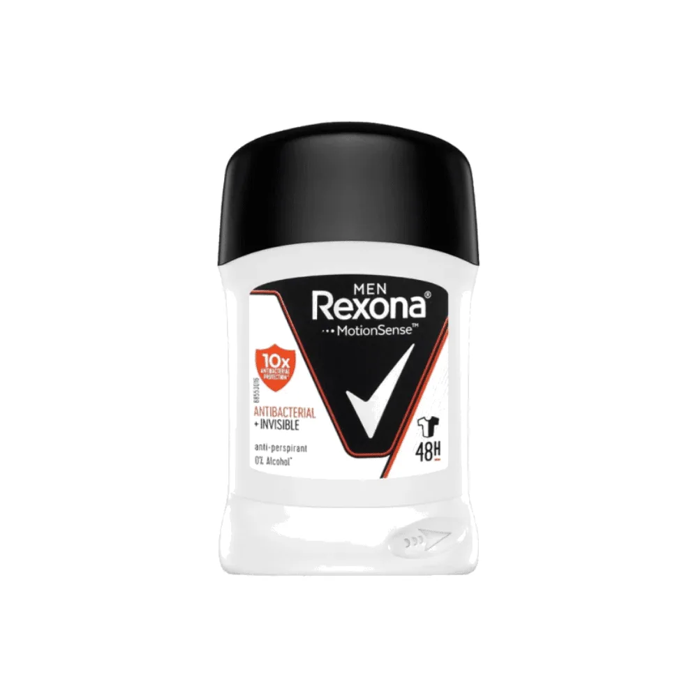 Rexona Men Antibacterial+invisible Antiperspirant Stick 40g