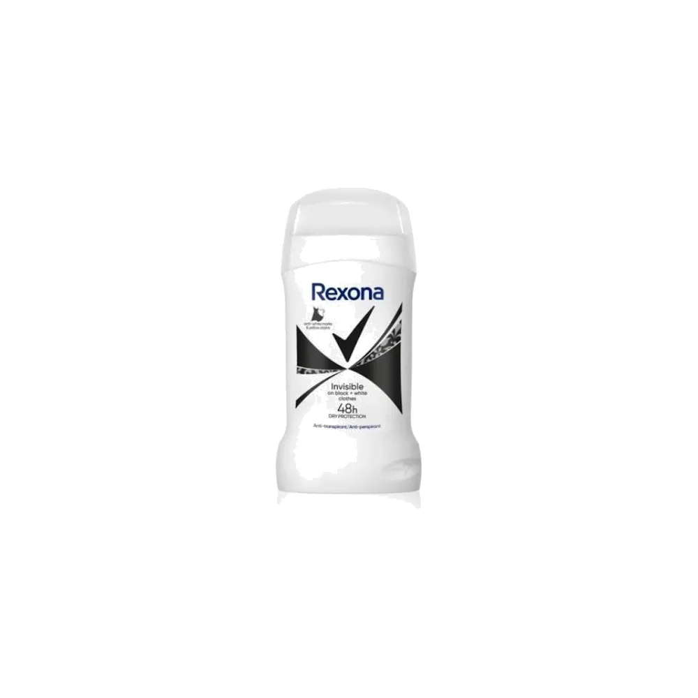 Rexona Stick Invisible On Black + White Clothes 48h Dry Protection 50ml