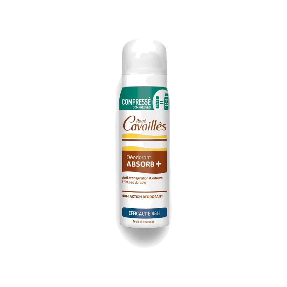 Rogé Cavaillès Déodorant Absorb+ Efficacité 48H Spray Compressé 75 ml