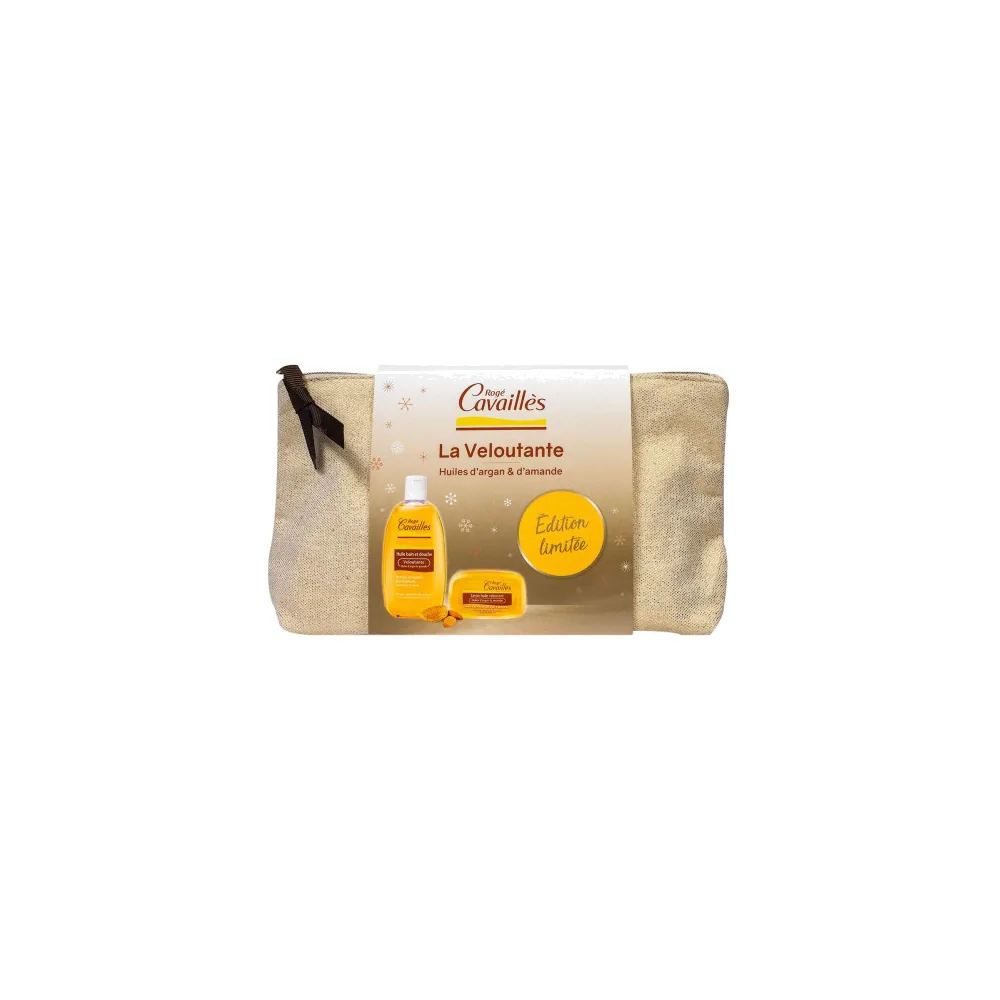 ROGE CAVAILLES Trousse La Veloutante huile douche 250ml & savon 115g