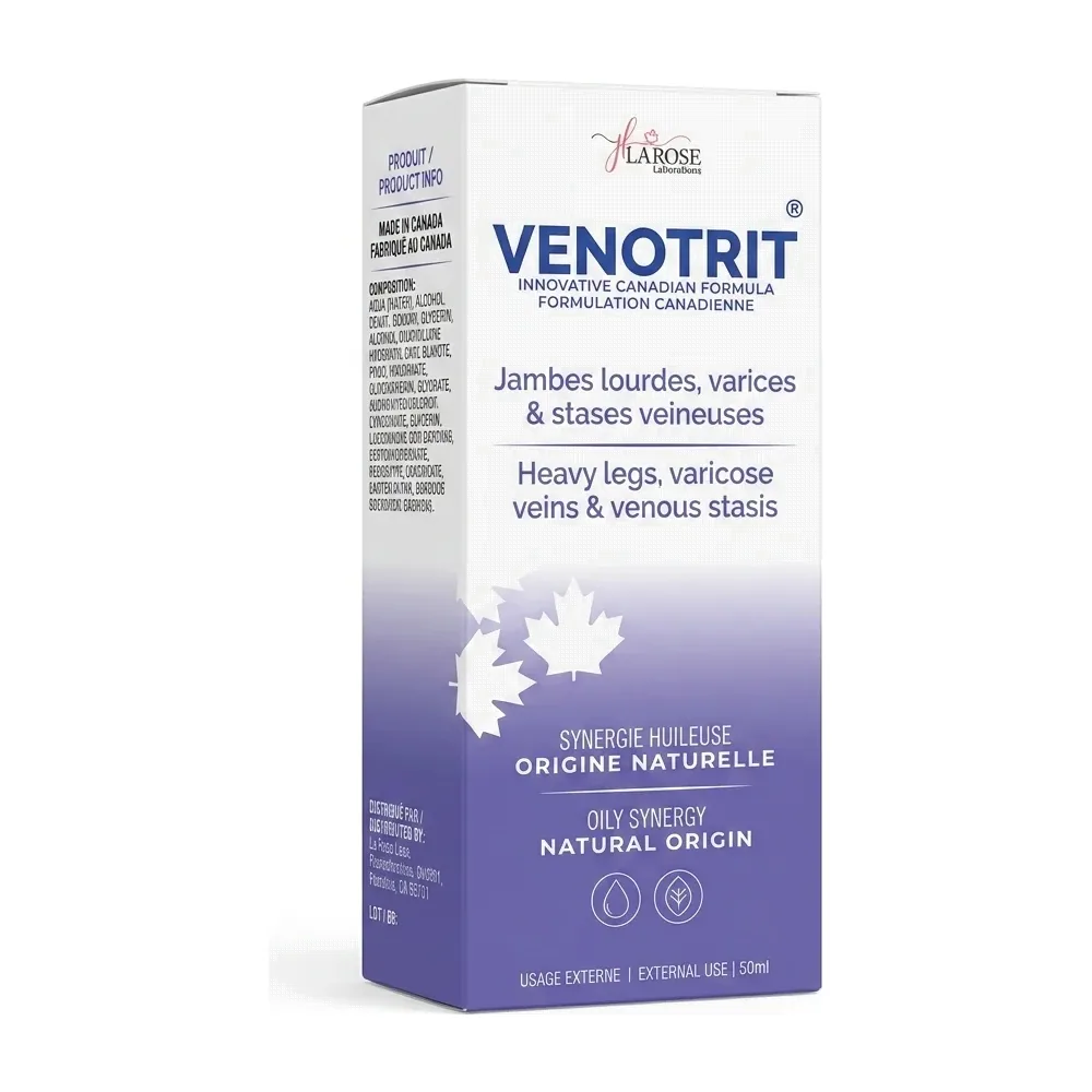 La Rose Laboratoires – Venotrit – Soulagement jambes lourdes et varices – 150ml