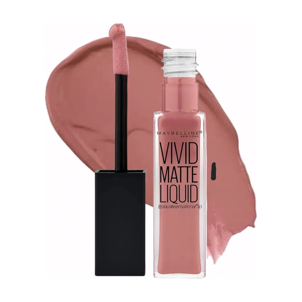 ROUGE À LÈVRES VIVID MATTE LIQUID 07 Blushing Beige – MAYBELLINE NEW YORK