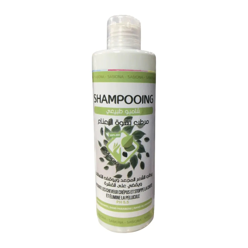 Sabiona Shampooing 250Ml A La Menthe Hydrate Les Cheveux Crepus Et Stoppe La Chute Et Elimine La Pel