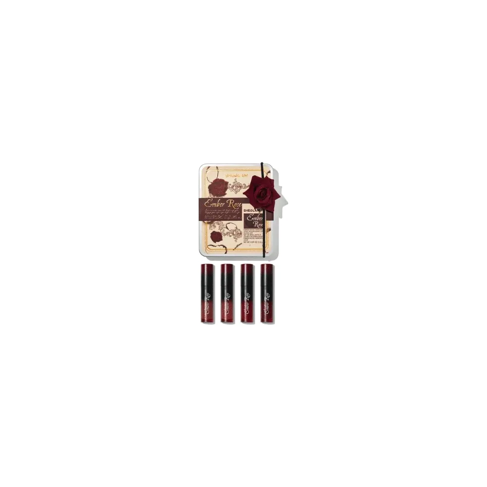 Sheglam Ember Rose Immotal Love Nourishing Lip Gloss Set X4