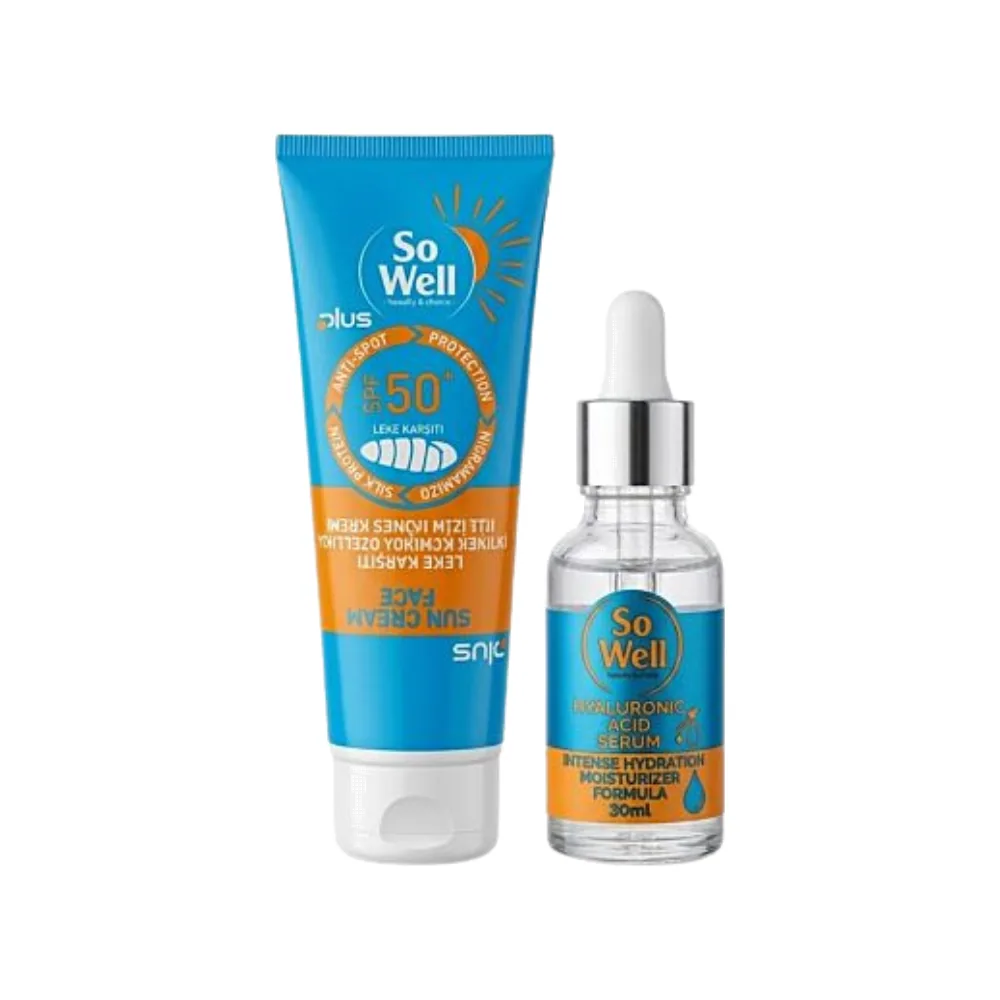 So Well Solaire Spf50+ & Sérum Acid Hyaluronic 75ml