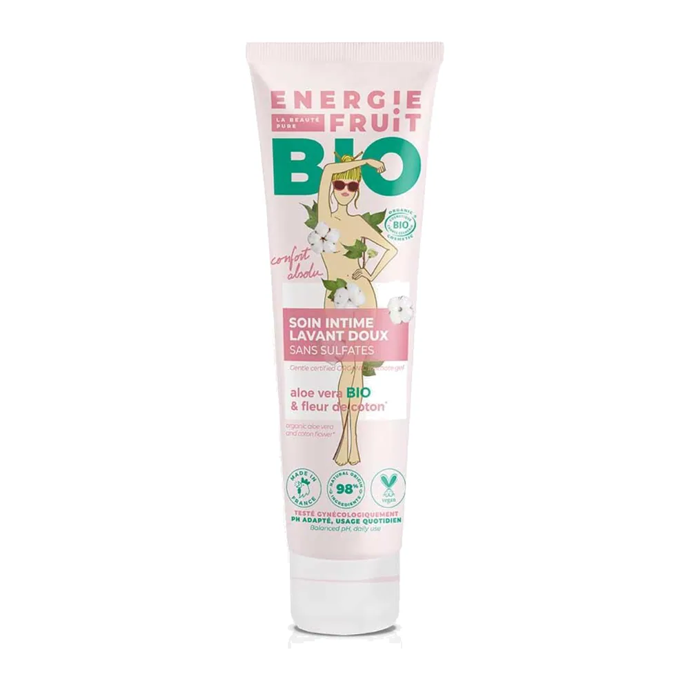 SOIN LAVANT INTIME BIO – FLEUR DE COTON ET ALOE VERA Energie Fruit