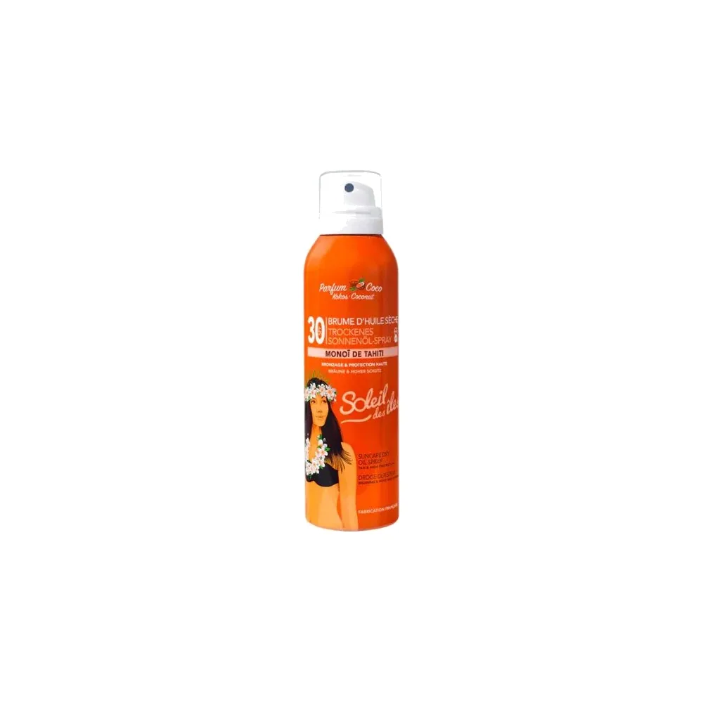 Soleil des iles Brume d’Huile Sèche Bronzante SPF30 200ml
