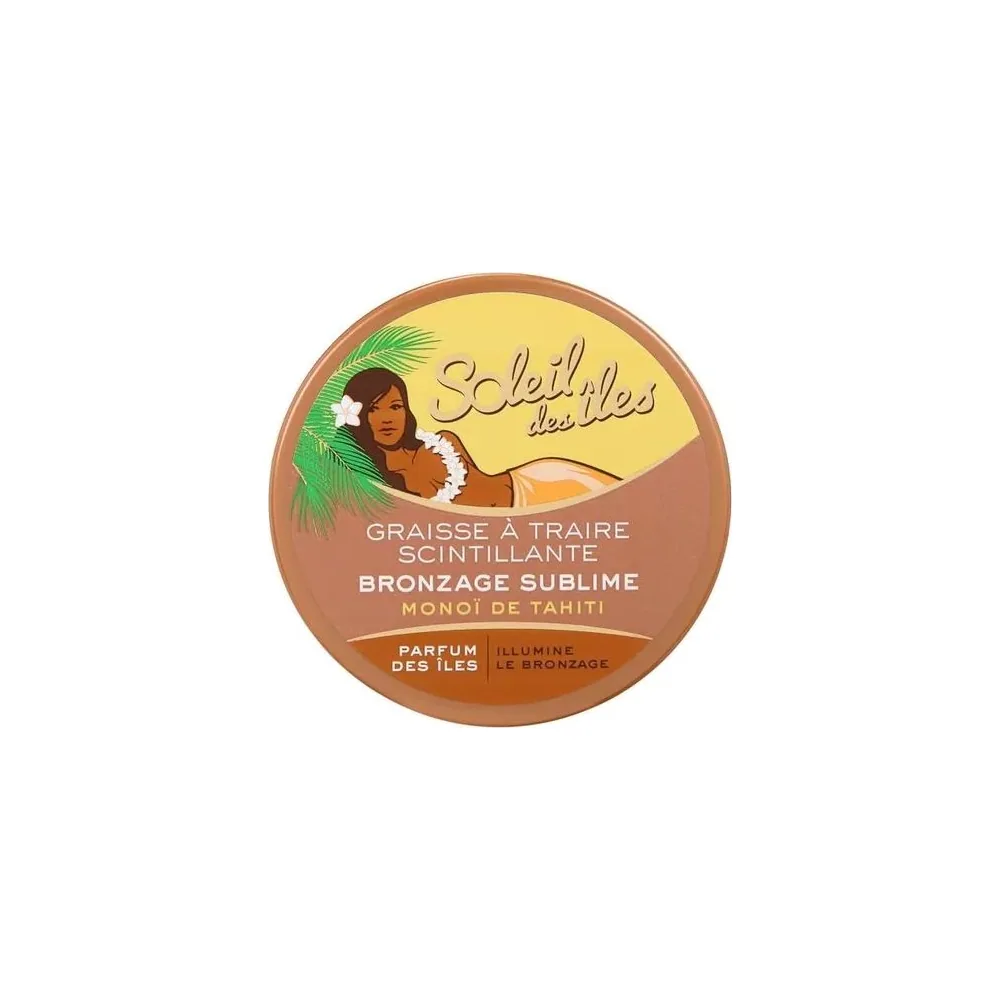 Soleil des Iles Graisse à traire scintillante, bronzage sublime, parfum des iles – Le pot de 150ml