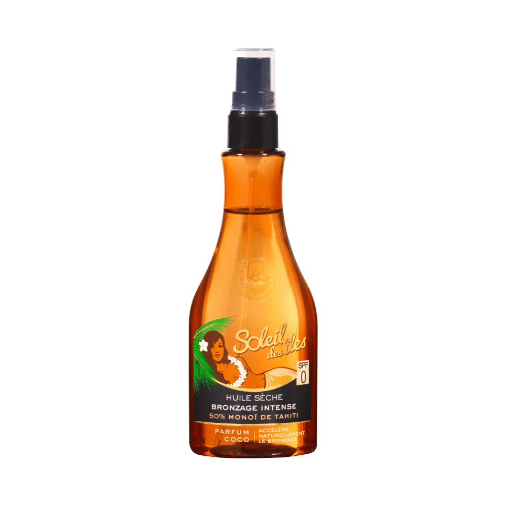 Soleil des Iles Huile Teinté Monoi de Tahiti Bronzage Intense 150ml