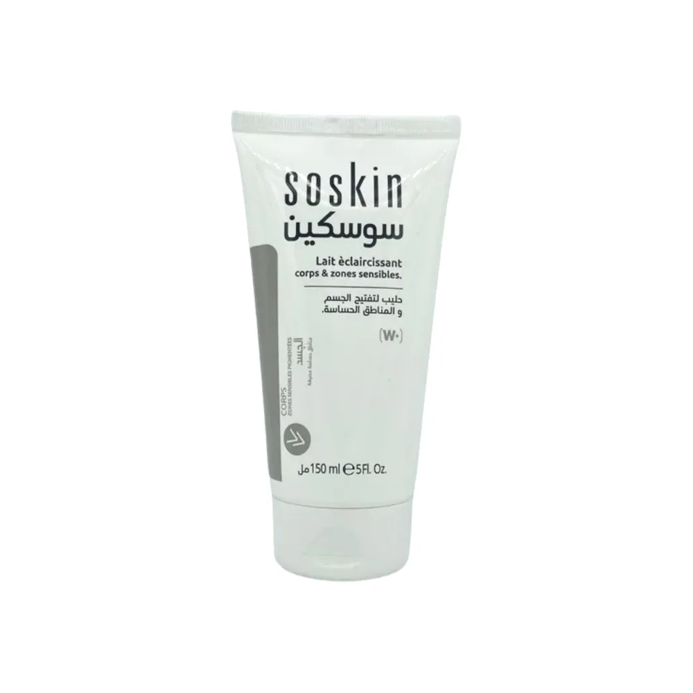 Soskin Lait Éclaircissant Corps&zones Sensibles 150ml
