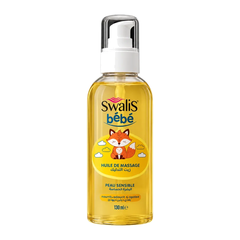 Swalis Bebe Huile De Massage Peau Sensible 130Ml