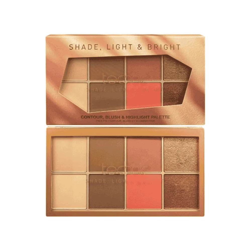 Technic Shade Light & Bright Palette Blush Contour et Illuminateur