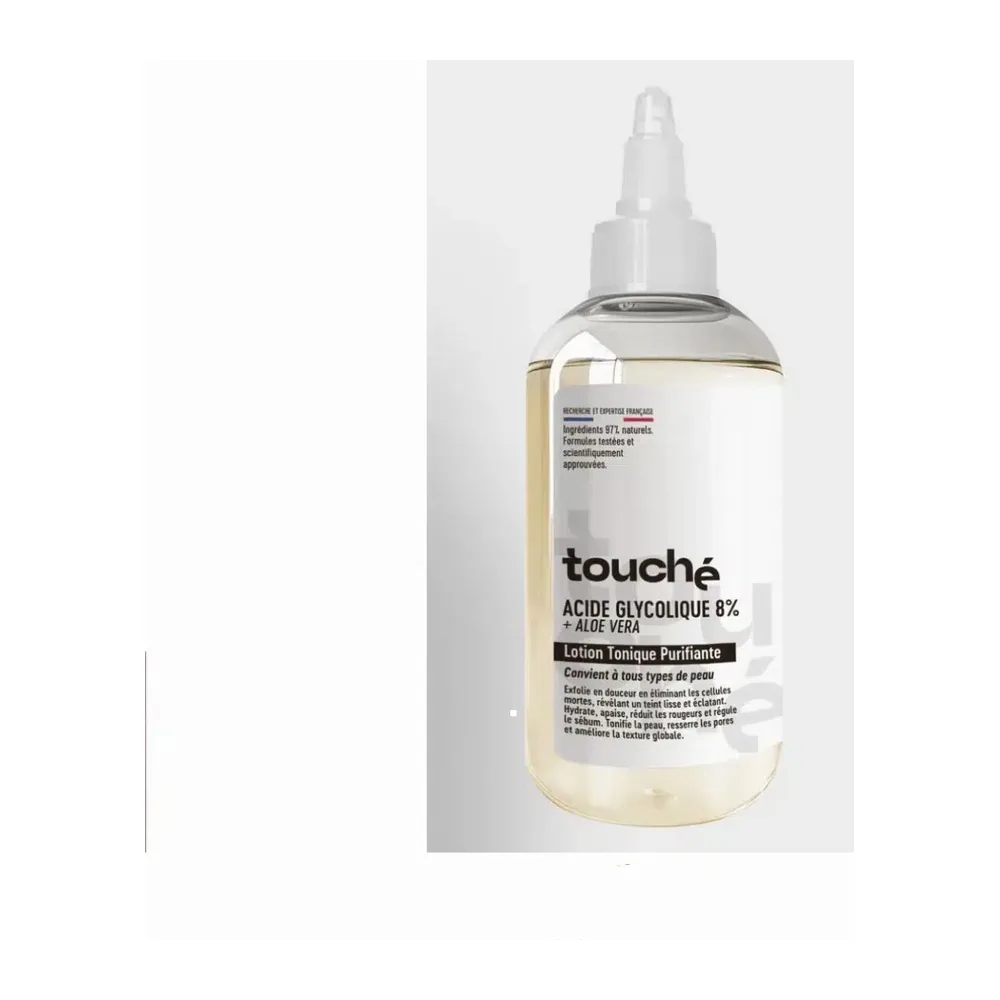 touché Lotion tonique Purifiante Acide Glycolique 8% + Aloe Vera