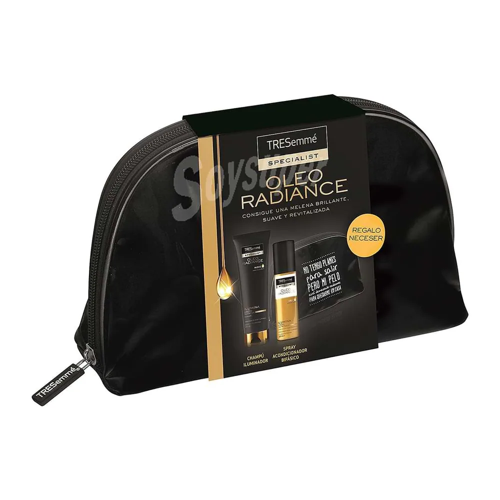 Tresemmé Oleo Radiance (champú iluminador + Spray acondicionador bifásico) CHEVEUX SEC