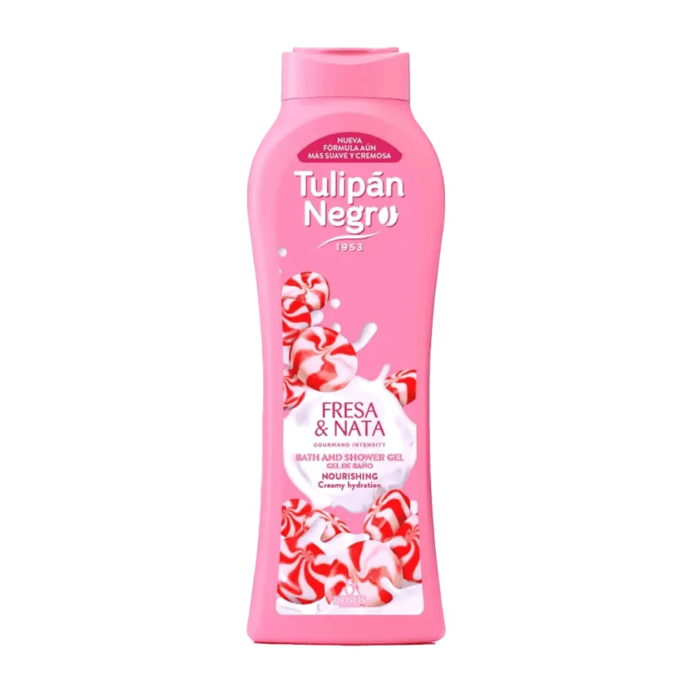 Tulipan Negro Gel Douche Fresa & Nata 650ml