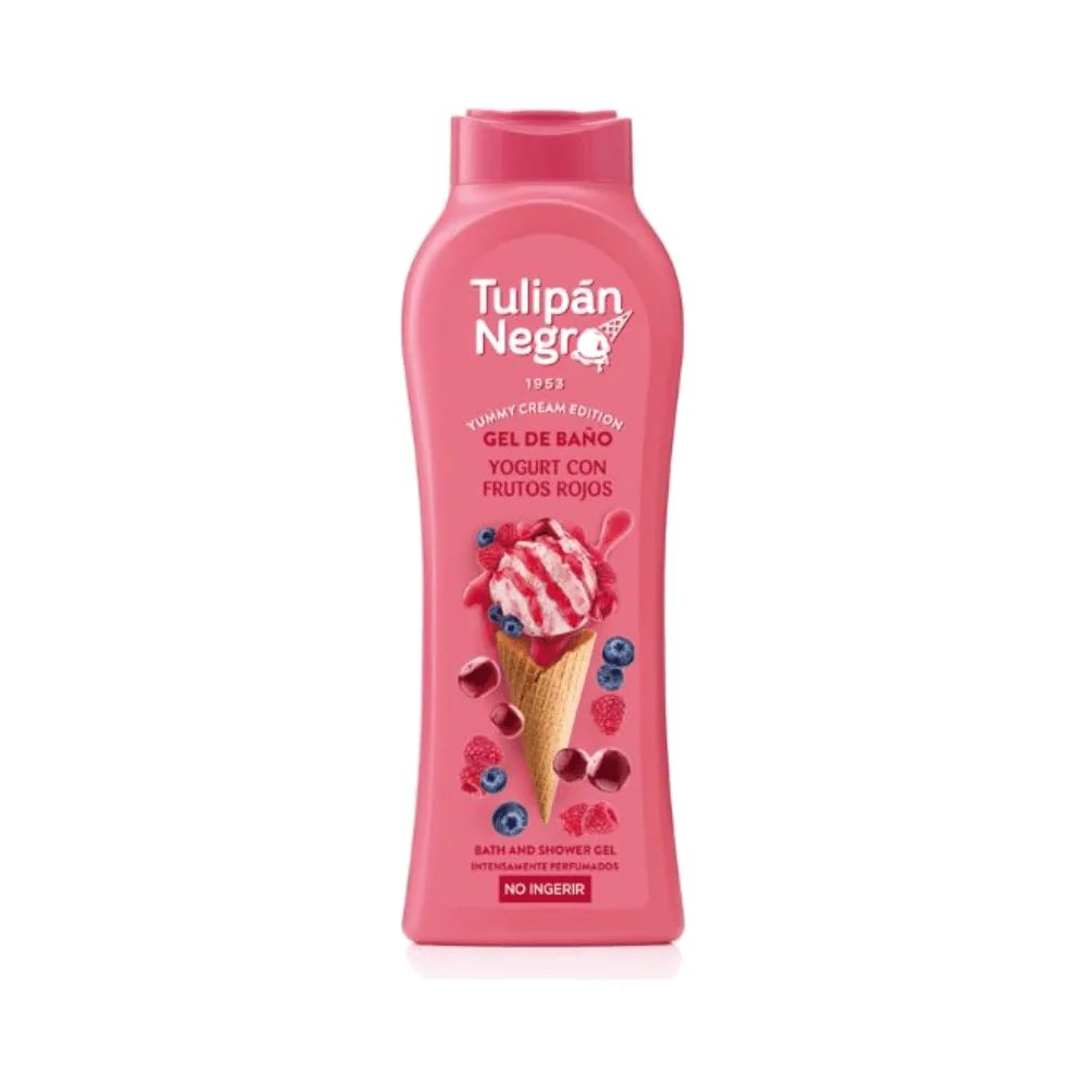Tulipan Negro Gel Douche Yaourt Fruits Rouges 650ml