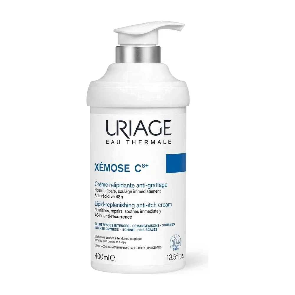 Uriage – Xémose C8+ – Crème relipidante anti-grattage – 400ml