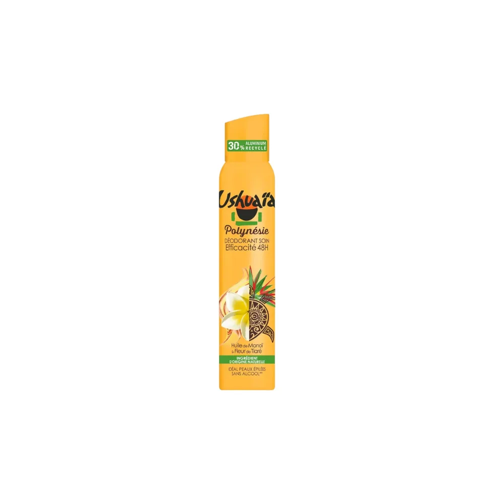 Ushuaia Polynésie Huile De Manoi & Fleur De Tiaré Deo Efficacité 48h 200ml