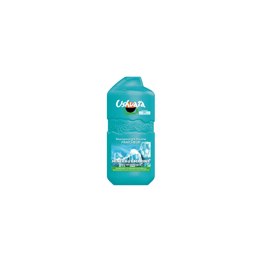 Ushuaia Shampoo & Gel Douche Mineraux Marins De L’Atlantique 280ml