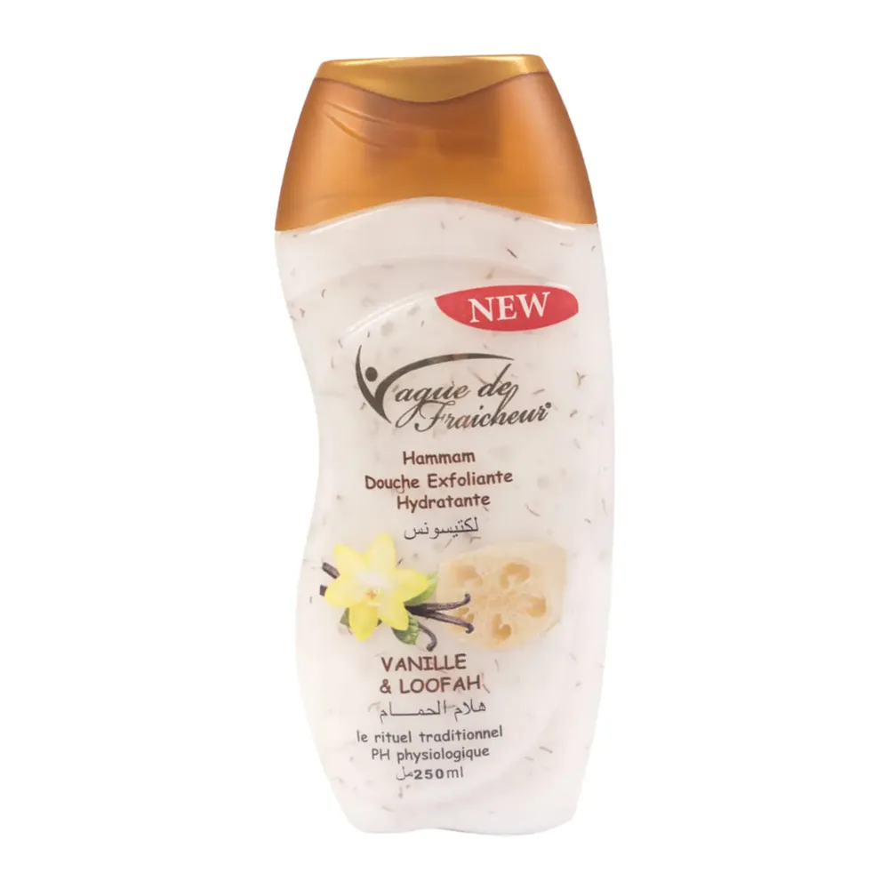 Vague De Fraicheur Gel Douche Hammam Vanille Et Loofah
