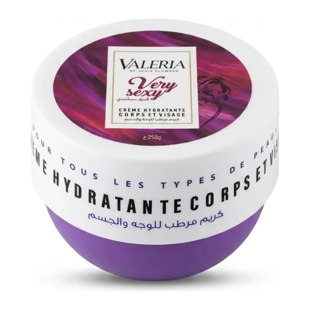 Valeria Creme Hydratante Corps Et Visage 250Ml Very Sexy