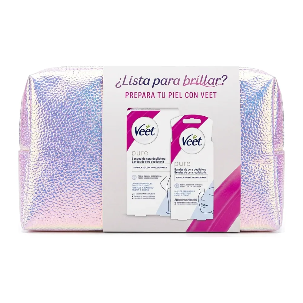 Veet – Pure Bandes de cire depilatoria – Pour une peau douce et lisse
