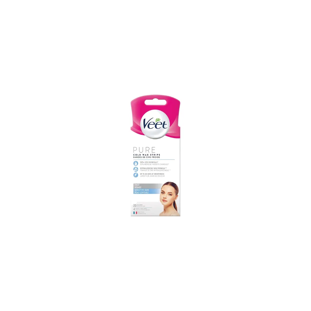 Veet Pure Bandes De Cire Visage 20 B