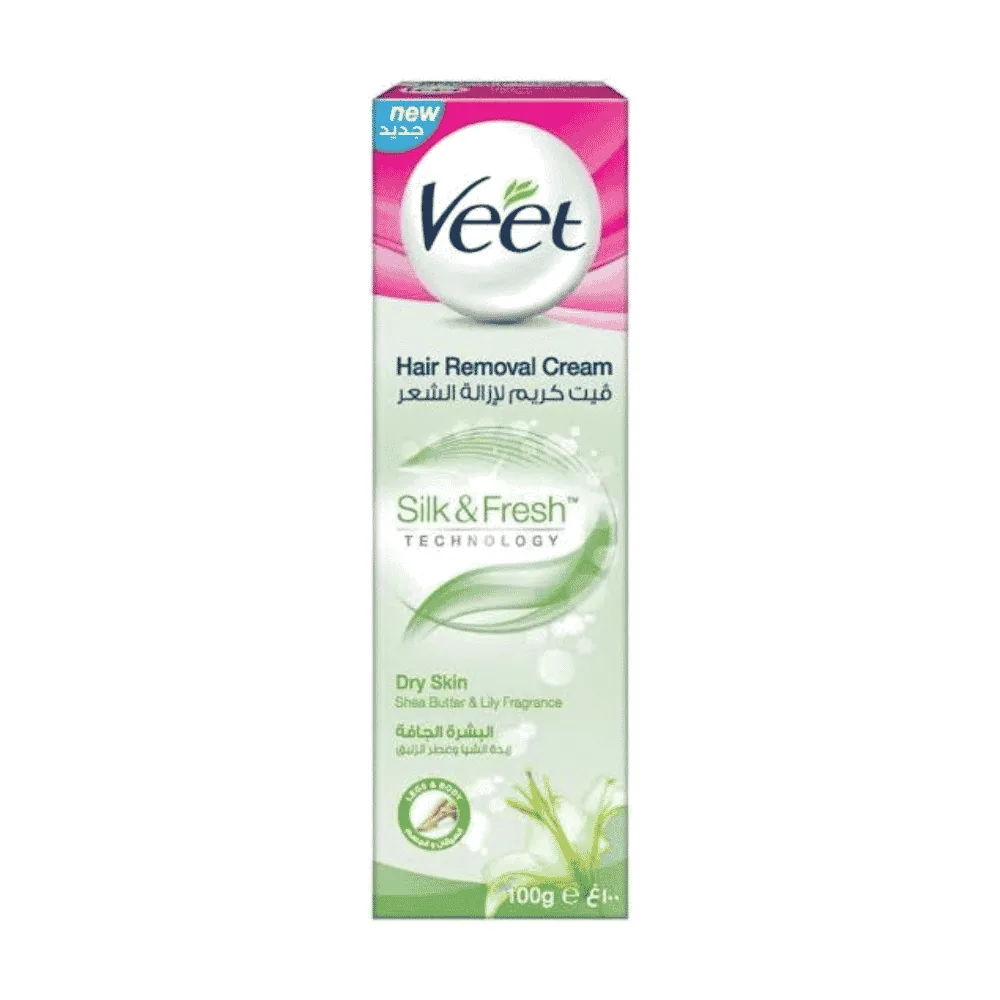 Veet Silky Fresh Crème Depilatoire Peaux Seches 100ml