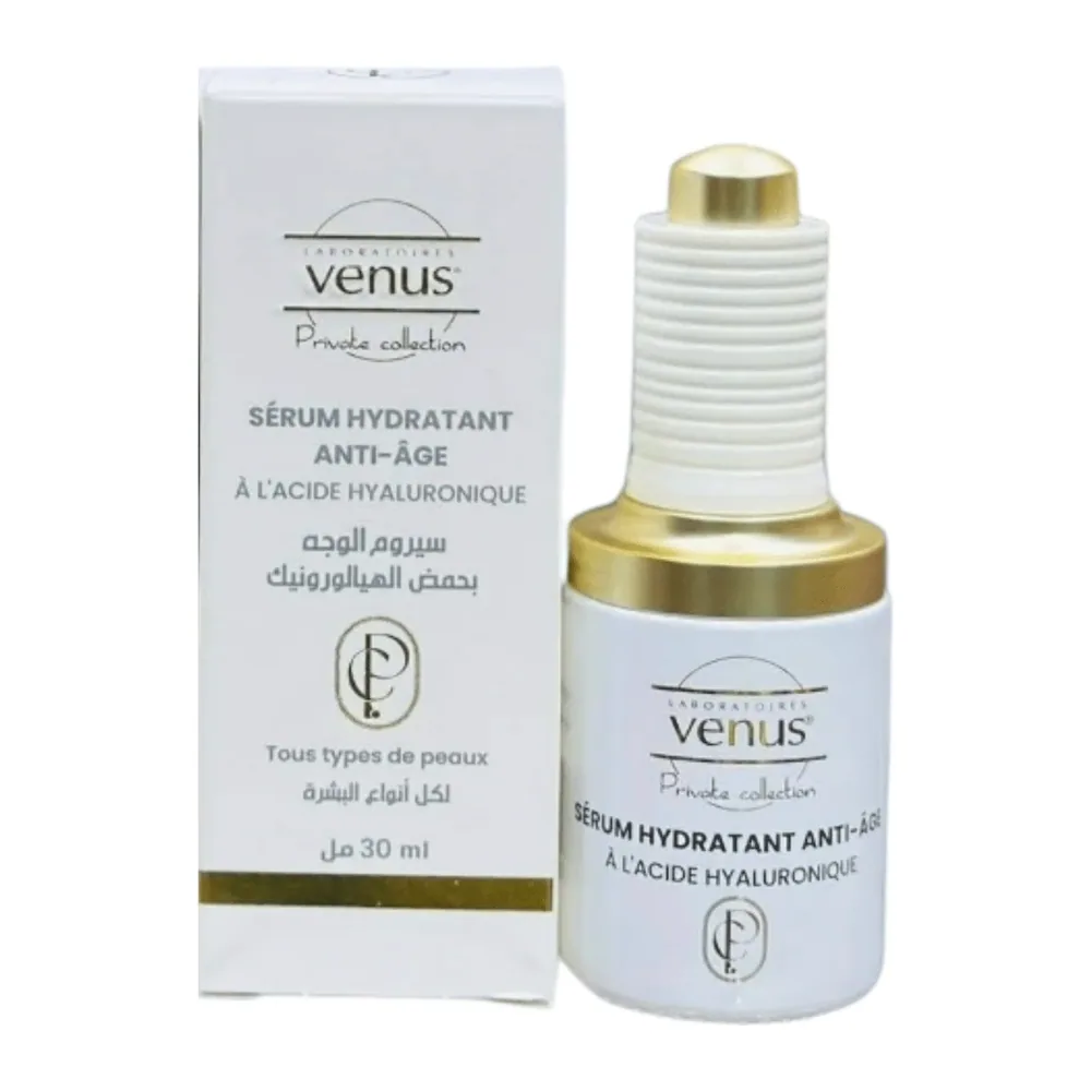Venus Private Collection Serum Hydratant Anti Age A L’Acide Hyaluronique 30Ml