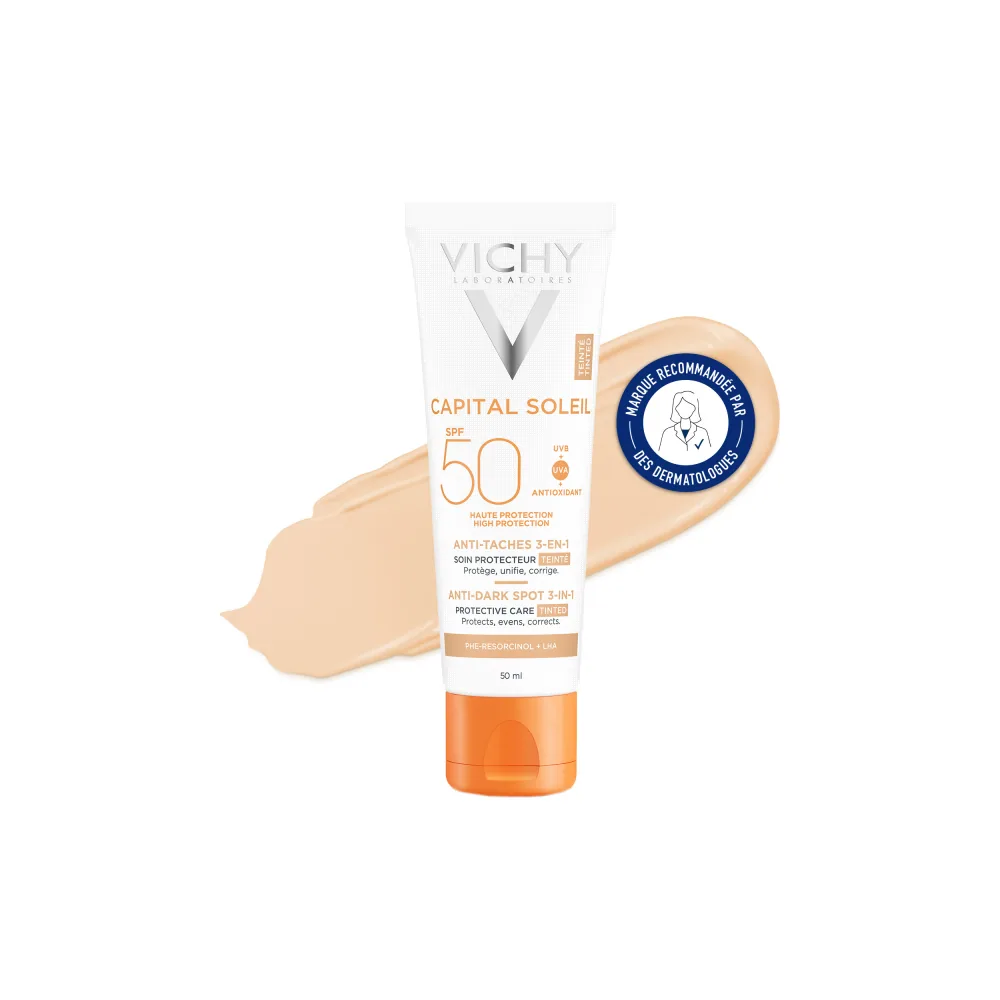 VICHY CAPITAL SOLEIL Soin anti-taches teinté 3-en-1 SPF50+ 50ml