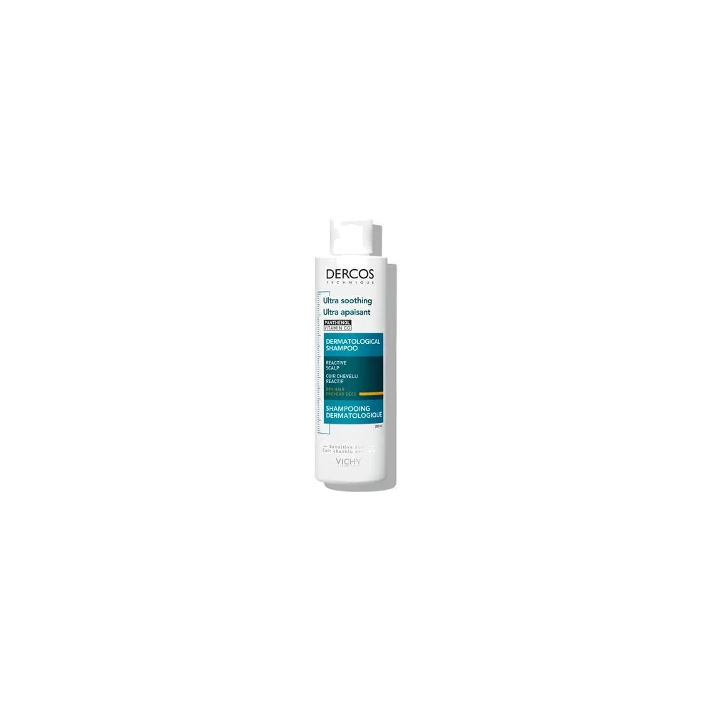Vichy Dercos Shampooing Ultra-Apaisant – Cheveux Secs 200Ml