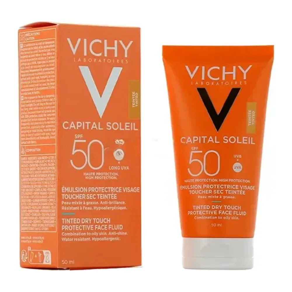 Vichy Ecran Total 50 Spf Toucher Sec Teintee