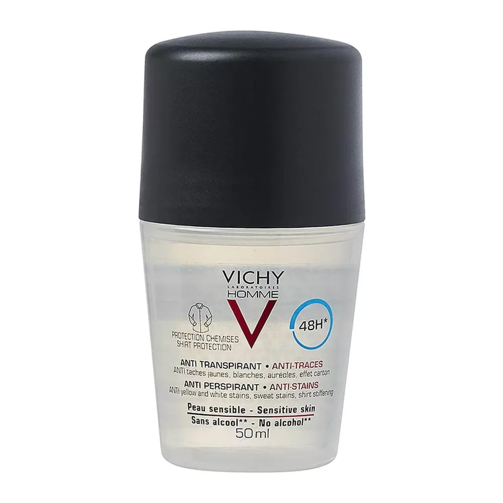 VICHY HOMME ANTI TRANSPIRANT ANTI TRACES 48H 50 ml