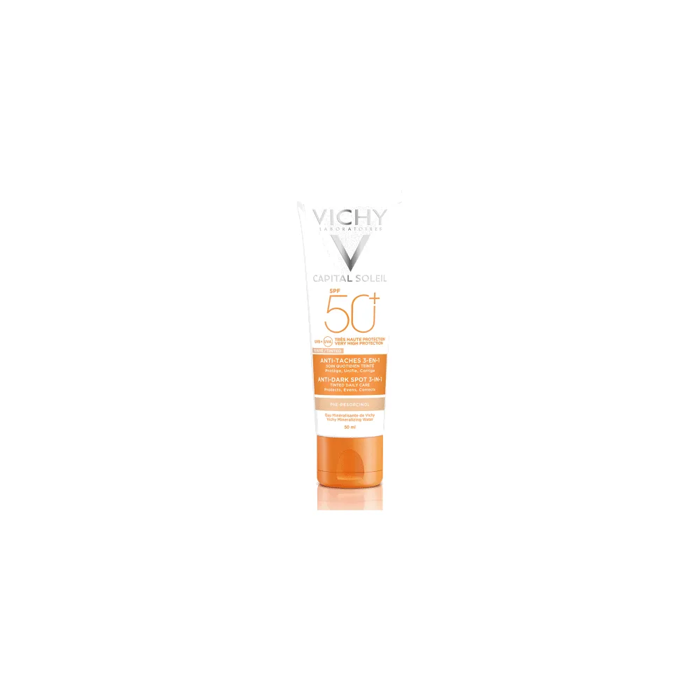 Vichy Ideal Soleil Soin Anti Taches Teinte 3-En-1 Tres Haute Protection Spf50+ 50Ml