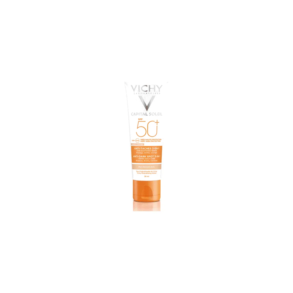 Vichy Ideal Soleil Soin Anti Taches Teinte 3-en-1 Tres Haute Protection Spf50+