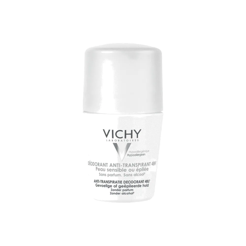 Vichy Roll On Anti Transpirant 48h Peau Sensible Ou Épilée 50ml