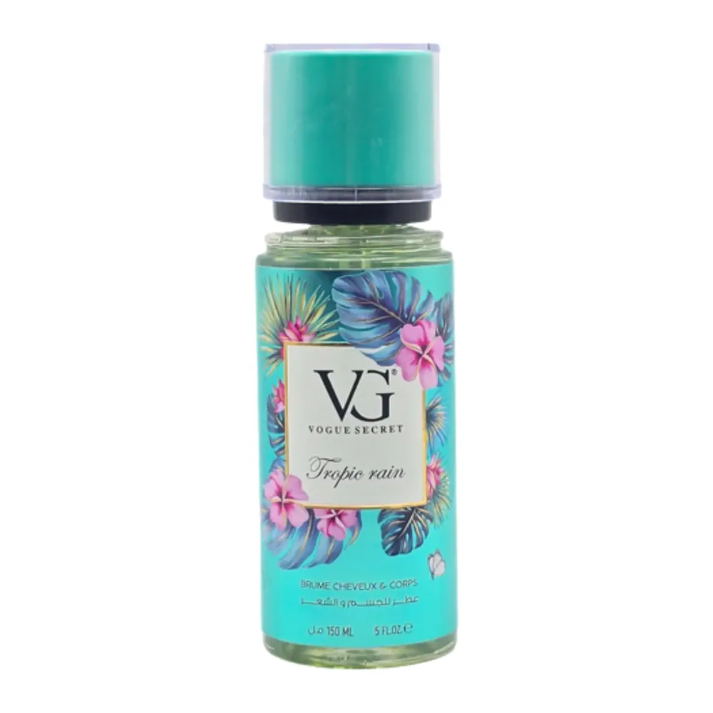 Vogue Secret Brume Cheveux Et Corps Tropic Rain 150Ml
