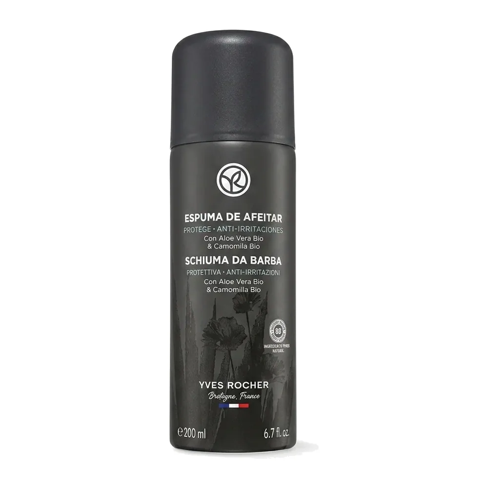 Yves Rocher – Espuma de afeitar / Schiuma da barba – Anti-irritations – 200 ml