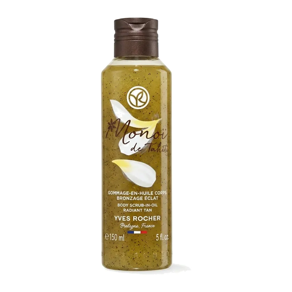 Yves Rocher – Gommage-en-huile Tahiti Monoi Bronzage Éclat – Peau douce et hâlée – 150 ml