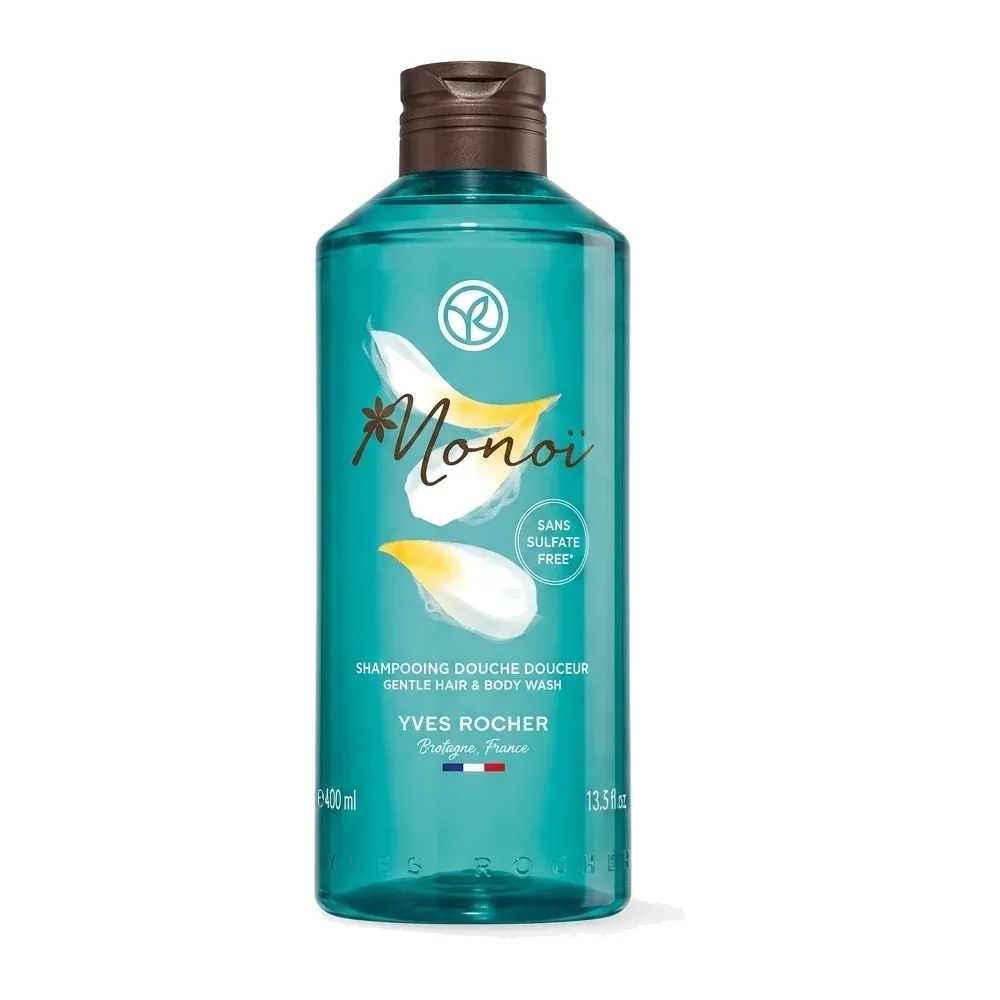 Yves Rocher – Monoi Shampooing Douche Douceur – Nettoie et adoucit – 400ml