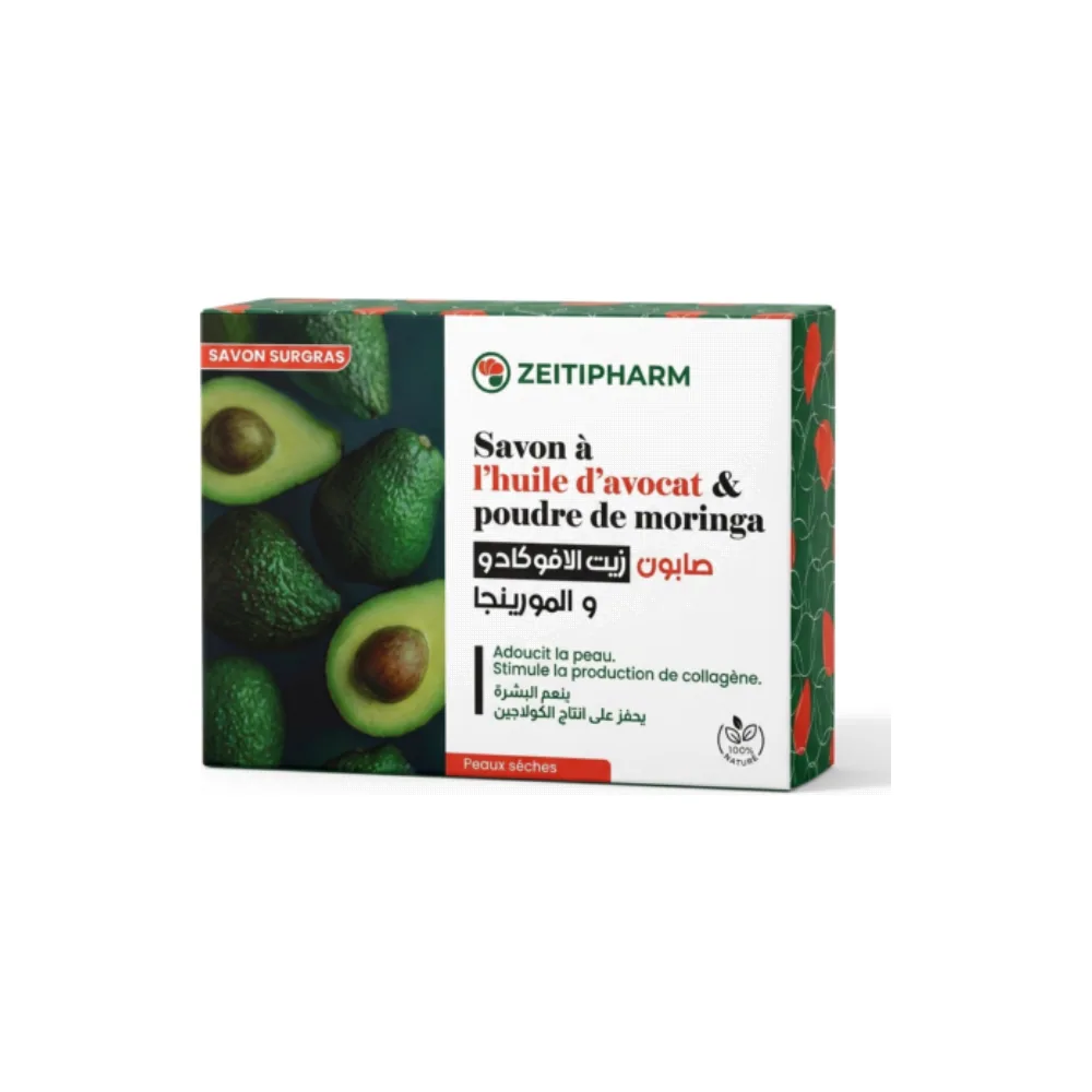 Zeitipharm Savon À L’Huile D’Avocat & Moringa