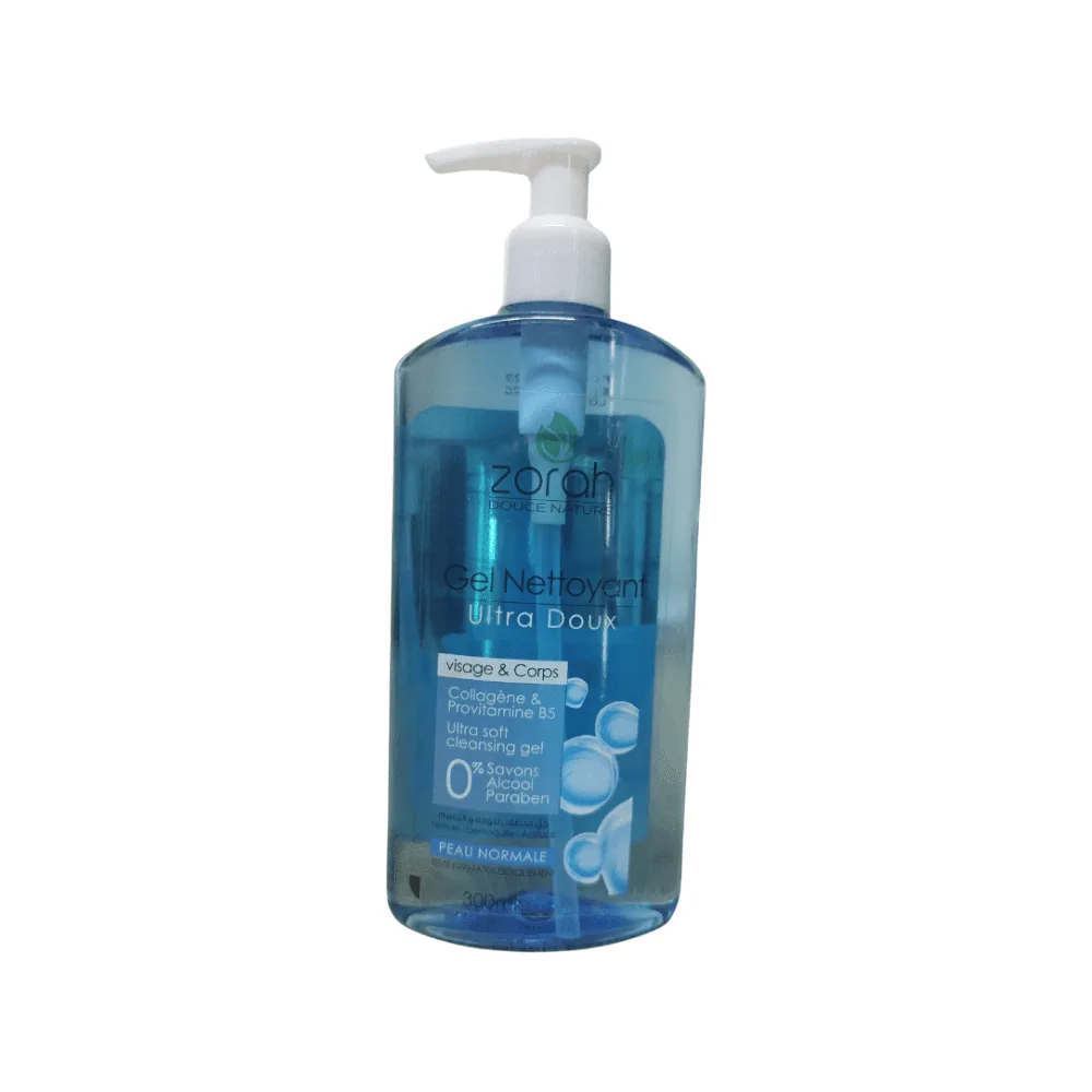 Zorah Gel Nettoyant Ultra Doux Peau Normale 300ml
